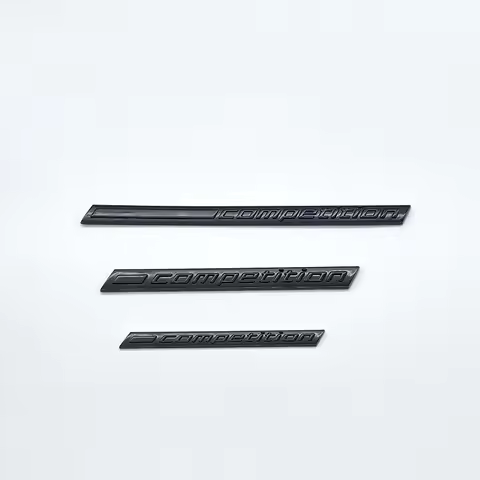 Glossy Black COMPETITION Bar Underlined Emblem for Thunder Edition M1 M2 M3 M4 M5 M6 M7 M8 X3M X4M X