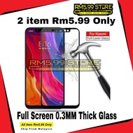 (2 Item) Mi 6/Mi A1/Mi A2/Mi A2 Lite/Mi 8 Lite 5D Edge Full Screen 0.3MM Thick 9H Tempered Glass