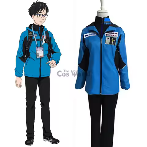 YURI!!! on ICE Katsuki Yuri Sportswear Jersey Uniform Outfits Anime Cosplay Costumes