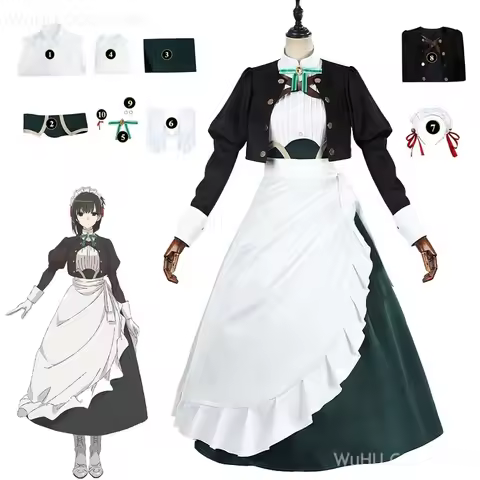 Anime Kimi Wa Meido-sama Yuki Yokoya Cosplay Costume Xue Maid Dress Uniform Hairband Hitoyoshi Yokoy