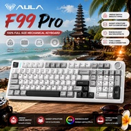AULA F99 Pro Tri-Mode Mechanical Keyboard RGB Backlight Ergonomic Gaming Keyboard 100-Key Layout for