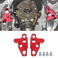 BILLFARO 2Pcs Red Oil Pump Alignment Tool,Billet Aluminium Oil Pump Guide Kit Tool Cam Swap Pickup T