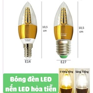 5W LED LIGHT BULB CANDLE/BEARD E14 E27