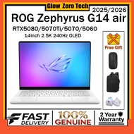 ASUS ROG Zephyrus G14 air 2026/2025 U9-386H/AI9 HX370 RTX5080/5070Ti/5070/5060 14" 2.5K 240Hz ROG Ze