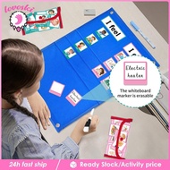 [Lovoski] Routine Pocket Chart Kids Visual Schedule Reusable Educational Toys Behavioral