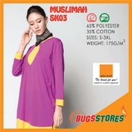 Oren Sport Female Girls Women Muslimah Long Sleeve Tee - Shirt - SK03