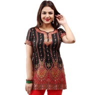 DEBAYU Crepe Short Sleeve Kurti Size S Top only