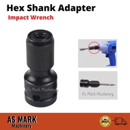 1/2" Square to 1/4" Hex Shank Impact Wrench Adapter Impact Drill Chuck Adap. Impact Wrench Socket Dr