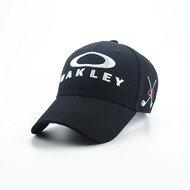 หมวกกอล์ฟอเนกประสงค์ Oakley ของแท้อเมริกันปรับได้สำหรับผู้ชายและผู้หญิงกีฬากลางแจ้งระบายอากาศได้ดีหมวกเบสบอลแข็งบังแดด