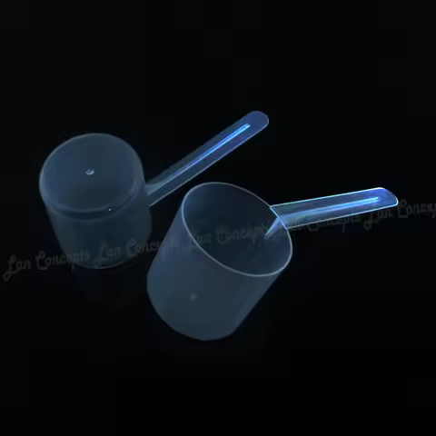 100pcs/lot 30 Gram Plastic Scoop 60ML Measuring Spoon - Transparent
