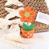 CABEZA Flower Note Holder Wooden Kawaii Messege Stander Photo Stander Desk Ornaments Office Supplies