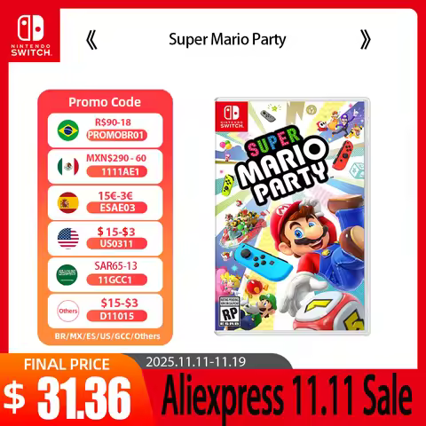 Nintendo Switch Game Deals - Super Mario Party - Stander Edition - games Cartridge Physical Card Par