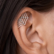 [Hot Sale] Spider Web Earrings Men Women Unique Halloween Horror Earrings Gothic Ring Spider Web Ear