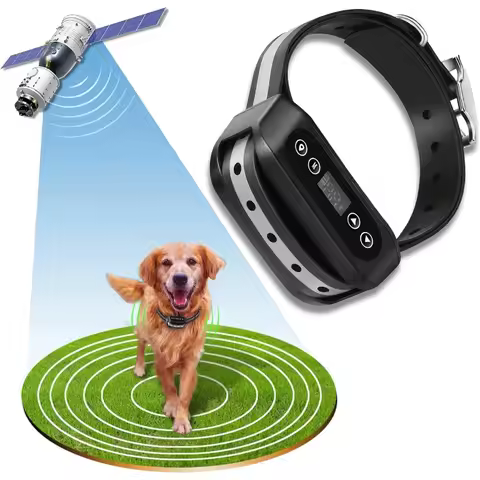 GPS Wireless Dog Fence System with Electric Satellite Technology for Dogs and Pets Waterproof Rechar