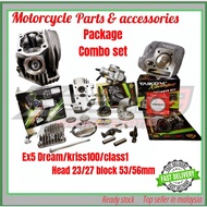 TAIKOM COMBO SET BLOCK SPEC 56m 57mm 58mm + HEAD 24/28 SPEC 53mm + HEAD 23/27 EX5 DREAM/WAVE100/KRIS