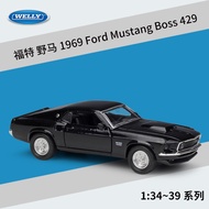 WELLY Willy 1:36 Ford Mustang 1969 Mustang Boss429 simulation alloy finished car model 🚗ஐ✎