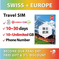 J Travel【 UK SIM Card 】【 Switzerland 】【 Europe 】【 Global 】Travel Prepaid SIM Card Simkad 全球卡欧洲卡
