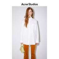 Acne Studios Ladies Single-Breasted Pointed Collar Patch Pocket Thin Style Solid Color Loose Long-Sl
