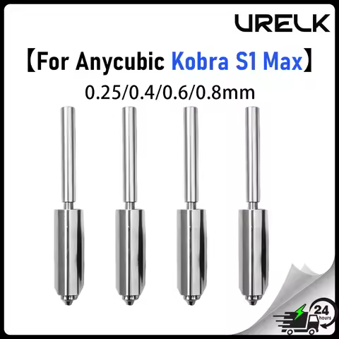 Replacement Nozzle For Anycubic Kobra S1 Max Silicone Sleeve Nozzle Wiper 0.25/0.4/0.6/0.8 Hardened 