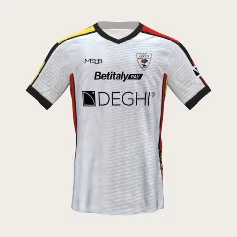 US Lecce Football Jersey Sports Casual T-Shirt Breathable Quick Dry Elastic Daily Training Top for M