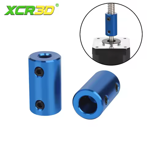 Aluminum Flexible Coupling Bore 5mm 8mm Blue Flexible Shaft Coupler Screw Stepper Motor 5x8mm Screw 