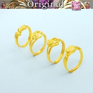Love ring female peach heart ring Cincin emas 916 tulen 2022 new style reliable
