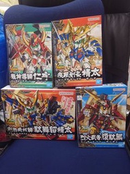 全新 Bandai  高達模型 SD Gundam武者烈傳 BB戰士 烈火武者頑駄無 / 疾風劍豪精太 / 龍神導師仁宇 / 剛熱機械師 駄舞留精太