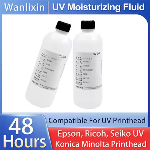 1bottle 500ML UV Moisturizing Fluid Compatible for Epson Printhead Ricoh Konica Minolta Seiko UV Ink