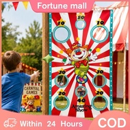 Childrens Bean Bag Toss Games Clown Throwing Bags Carnival Games for Kids Toy Toss Game Permainan Lo