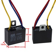 Suitable for BM CBB61 Fan Starter Capacitor 0.4 UF+1.2 UF Speed Regulating Motor Starter Capacitor 4