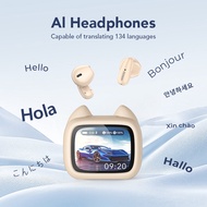 MINISO MS102 AI Translation In-ear Earphones LCD Multi-functional Full-color Screen ANC Noise Cancel
