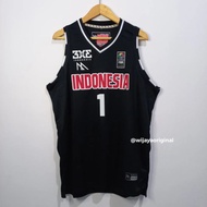 ORIGINAL NATIONAL TEAM 3X3 INDONESIA BASKETBALL JERSEY RANDOM NUMBER - BLACK