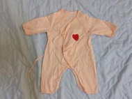 粉橘色嬰兒連身裝（3m)