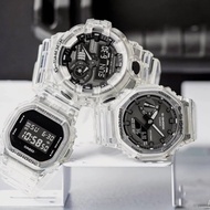 Original Fashion Men's and Women's Watch Transparent Resin Strap Series GA-700SKE-7A/DW-5600SKE-7/GA