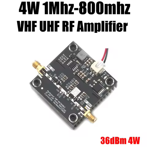 4W 1Mhz-800mhz VHF UHF RF Power Amplifier 36DB FOR Ham Radio HF FM Transmitter Walkie Talkie Short W