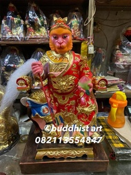 Patung Dewa Sun Go kong Kera sakti tai sing kong 16 inch kayu