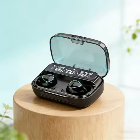 Bluetooth headset TWS hands-free LED Dispay headset Bluetooth HiFi stereo music wireless earplug gam