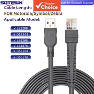 SOTESIN USB 2.0 CBA-U01-S10ZAR RJ45 Barcode Scanner Cable for Symbol Motorola LS2208/DS2208/LS4208/L