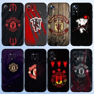 GS6 Manchester United FC for Xiaomi POCO F3 M3 X3 X4 Pro X3 NFC X3 X4 F4 GT C40 TPU soft black silic