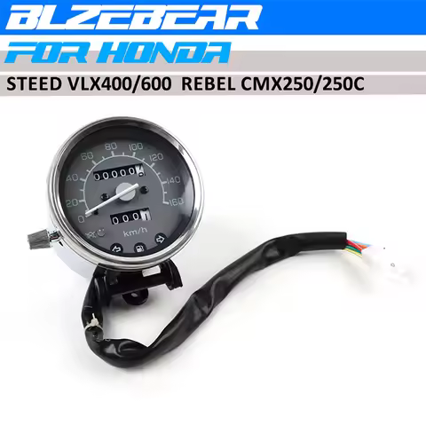 For HONDA Rebel CMX 250 CA 250 CA250 Steed VT VLX 400 600 Motorcycle Dual Speedometer Odometer Clust
