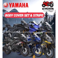 R15 BODY COVERSET R15 V3 BODY COVER SET 100% ORIGINAL YAMAHA R15 Cover set Monster/ Black & Yellow B