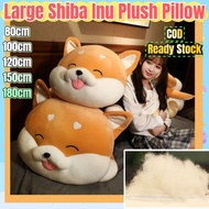 (COD) Ready Stock 160/180cmLarge Shiba Inu Plush Toy Cute dog plush Pillow Super Soft dog plushie bi