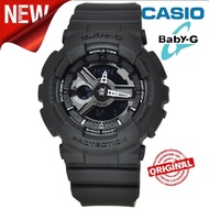 (Ready Stock) Original CASIO 110 Baby G Shock For Women Casio G Shock Watch For Men Casio Baby G Watch For Women Digital Sports Smart Watch For Women CASIO Square Watch For Boy Girl Original Dual Time Display LED Auto Light Sports Wrist Watches Gifts