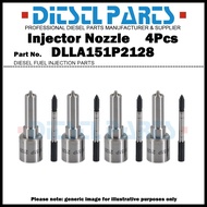 4Pcs Diesel Fuel Injector Nozzle Tips DLLA151P2128 for JMC ISUZU 4D24 4JB1 0445110363 0445110362 9P2