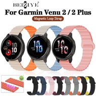 Magnetic Loop Strap Garmin Venu 2 Plus smart watch Silicone Sport watch strap Garmin Venu 2 waterproof breathable silicone watch band