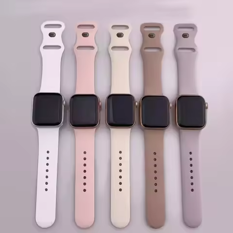 Silicone Strap For Apple Watch Band 45mm 44mm 40mm 41mm 49mm 38mm 42 Correa Bracelet iWatch series 6
