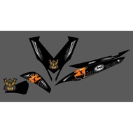 TRANSPARENT STRIPING STICKER MIO J ARAI RX7 PEDROSA MOTIF