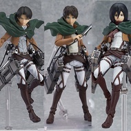 Attack on Titan Figma 203 207 213 MF Mikasa Ackerman Eren Yeager Captain Levi Ackerman 15cm PVC Mova