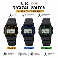 F-91W-1D F-91WM-1B WATCH UNISEX WATCH VINTAGE SERIES RETRO DIGITAL WATCH UNISEX JAM TANGAN UNISEX