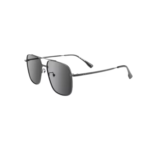 Outdoors Double Beam Square Prescription Sunglasses With Degree Metal Prescription Optical Glasses F